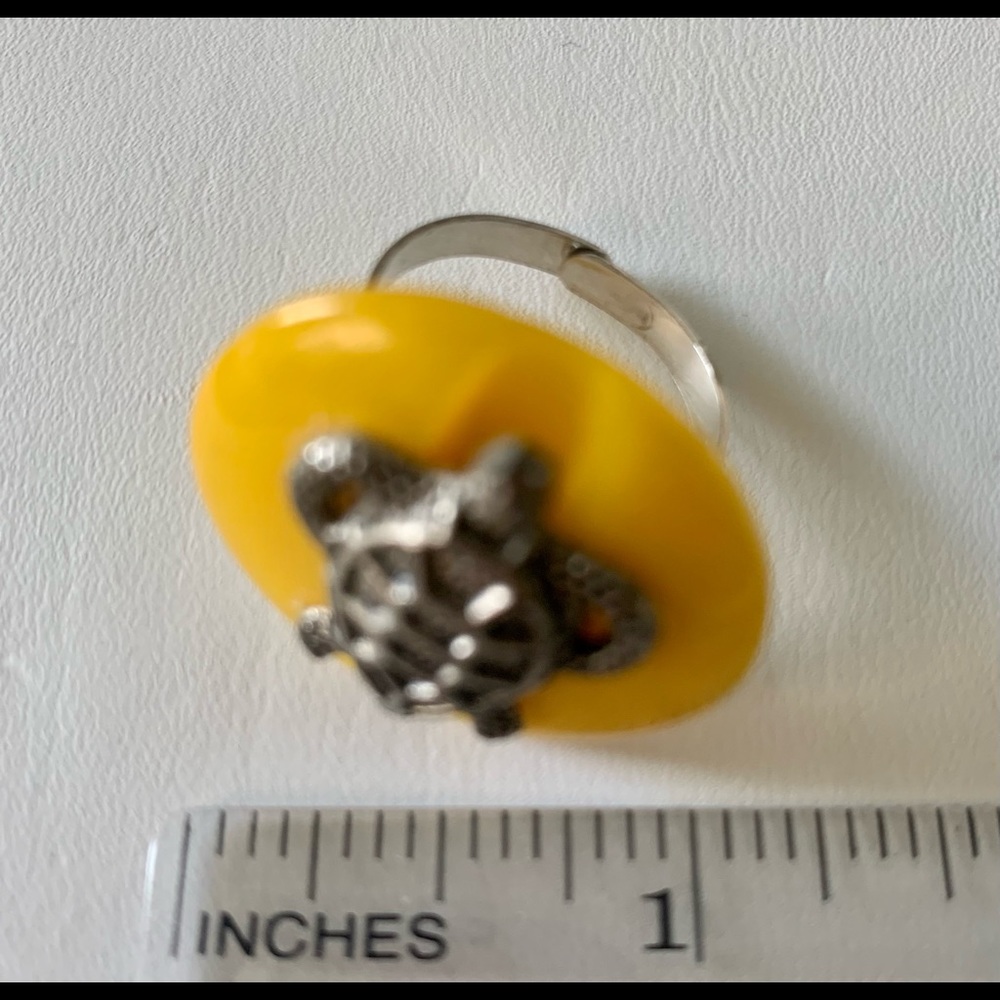 Turtle Ring Yellow Adjustable - image 7